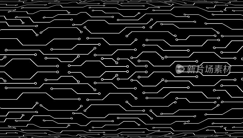 Circuit board futuristic trace processor unit texture illustration design.
